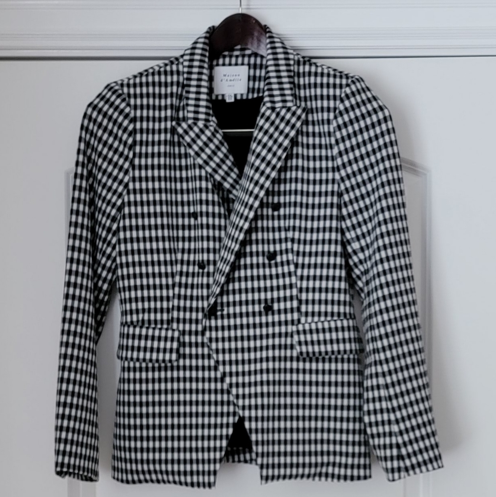 Cute Gingham Lightweight Blazer - image 2